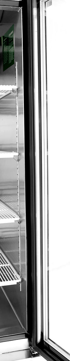 Atosa MCF8721ES 54" Two Section Glass Door Merchandiser Freezer