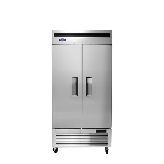 Atosa MBF8502GR 40" Two Section Solid Door Slim Reach-In Freezer