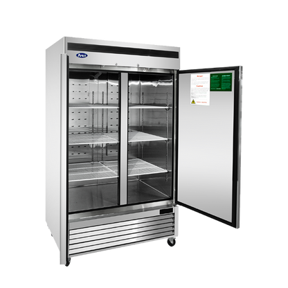 Atosa MBF8503GR 54" Two Section Solid Door Reach-In Freezer