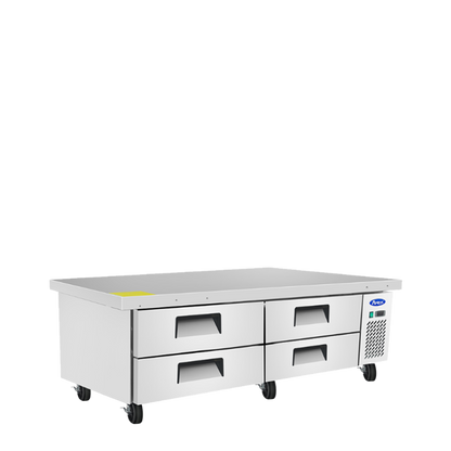 Atosa MGF8453GR 72" Four Drawer Refrigerated Chef Base