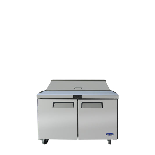 Atosa MSF8302GR 48" Two Door Refrigerated Sandwich / Salad Prep Table