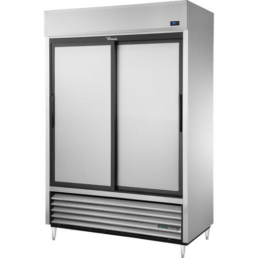 True TSD-47-HC 54" Two Section Solid Door Reach-In Refrigerator