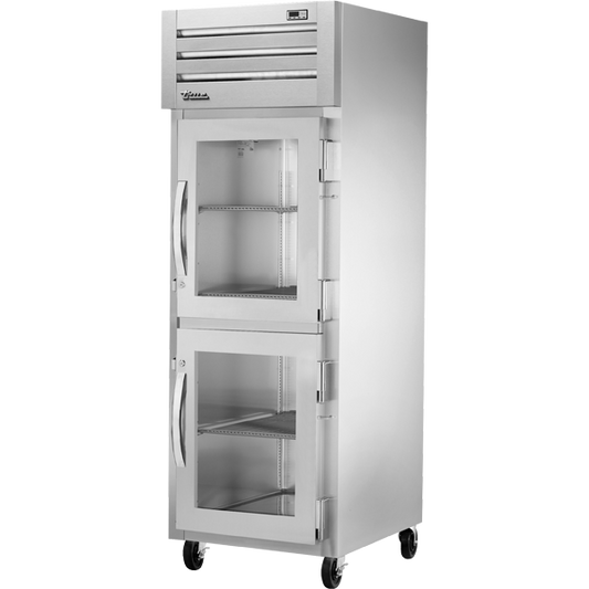 True STA1F-2HG-HC 28" One Section Glass Half Door Reach-In Freezer