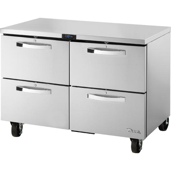 True TUC-48F-D-4-HC~SPEC3 48" Undercounter Freezer with Four Locking Drawers - Spec Package 3