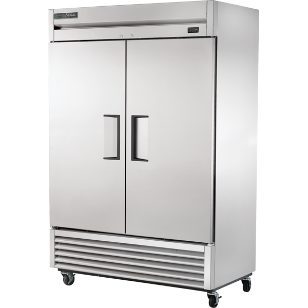 True TS-49F-HC 54" Two Section Solid Door Reach-In Freezer