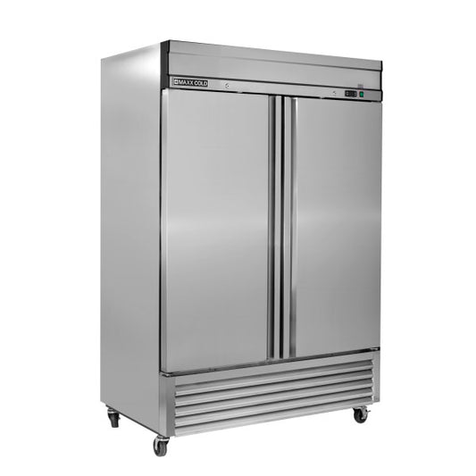 Maxx Cold MXSF-49FDHC 54" Two Section Solid Door Reach-In Freezer