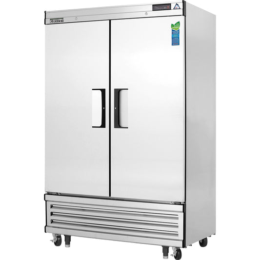 Everest EBSF2 50" Two Section Solid Door Reach-In Freezer