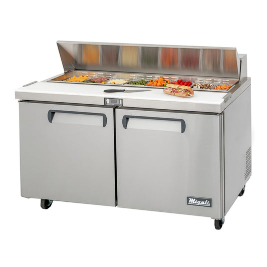 Migali C-SP60-16-HC 60" Two Door Refrigerated Sandwich / Salad Prep Table