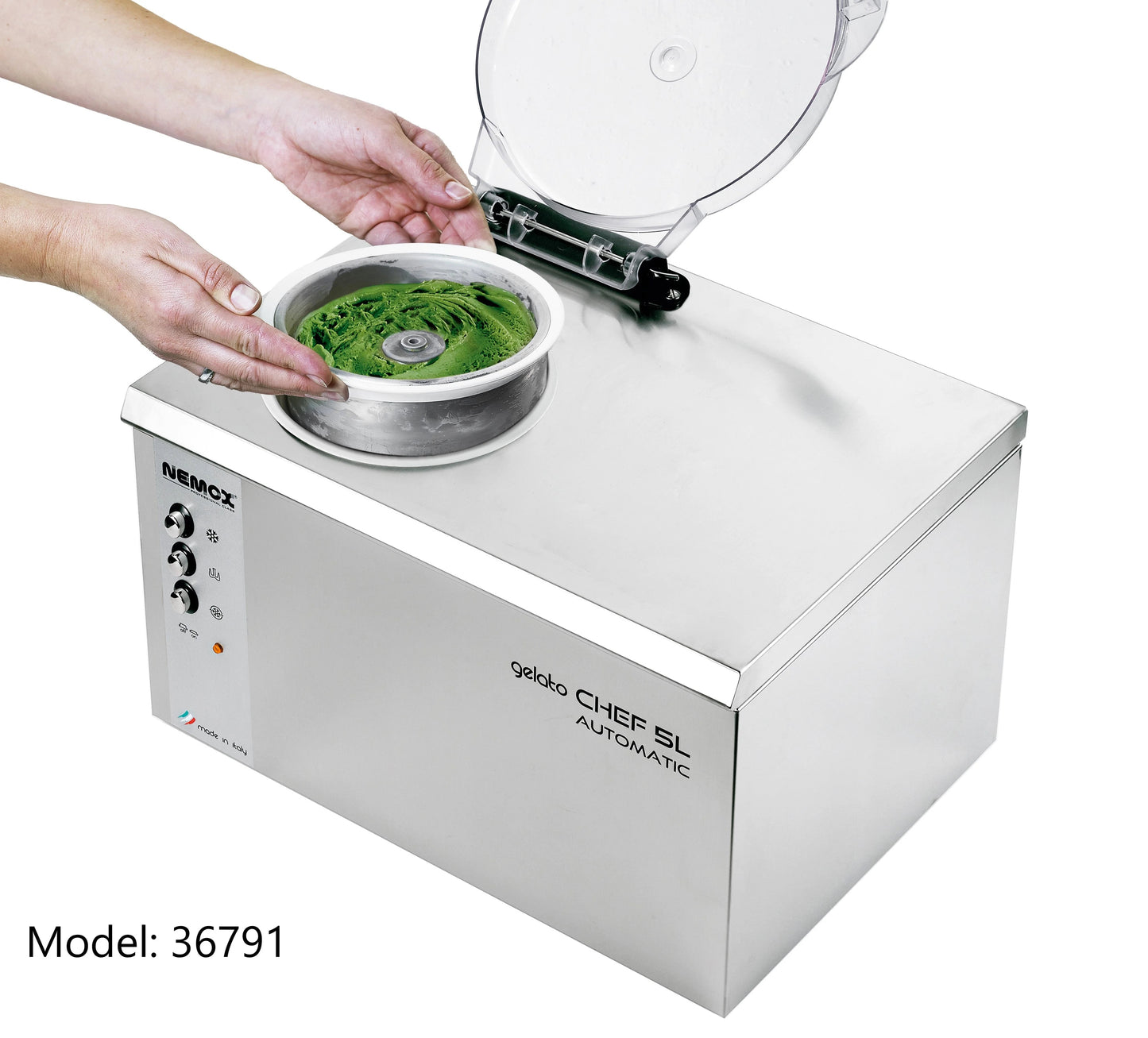 Nemox Gelato Chef 5L Air Cooled Countertop Gelato Machine - 120V, 280W
