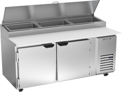 Beverage-Air DP72HC 72" Two Door Refrigerated Pizza Prep Table