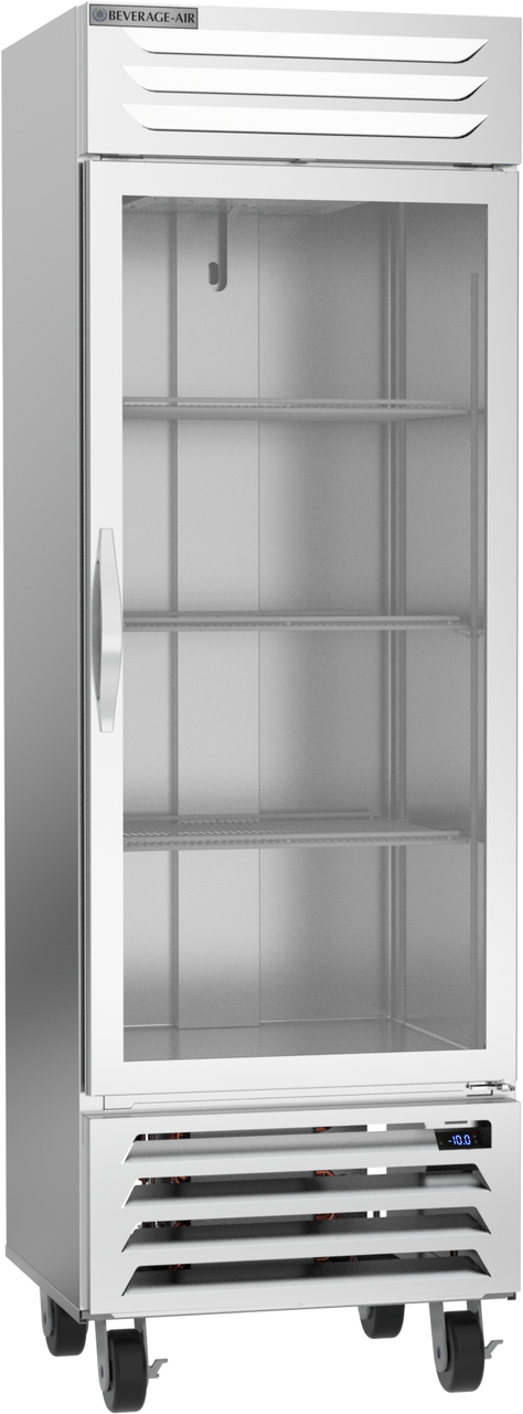 Beverage-Air FB19HC-1G 27" Vista Series One Section Glass Door Reach-In Freezer