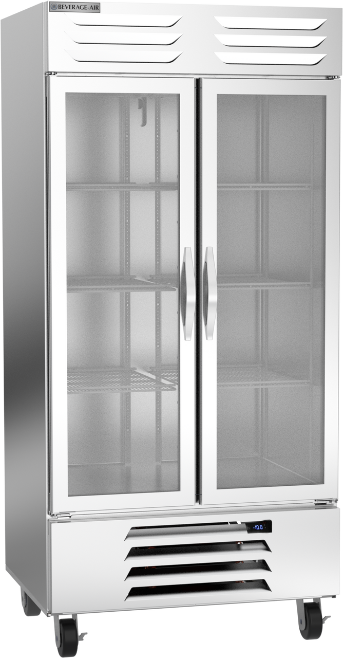 Beverage-Air FB35HC-1S 40" Vista Series Two Section Glass Door Reach-In Freezer