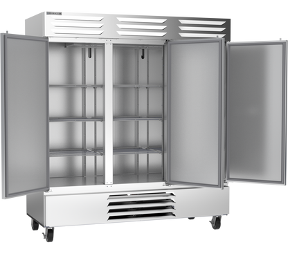 Beverage-Air FB72HC-5S 75" Vista Series Three Section Solid Door Reach-In Freezer