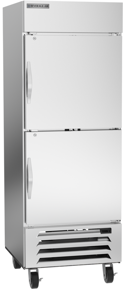 Beverage-Air HBF27HC-1-HS 30" Horizon Series One Section Solid Half Door Reach-In Freezer