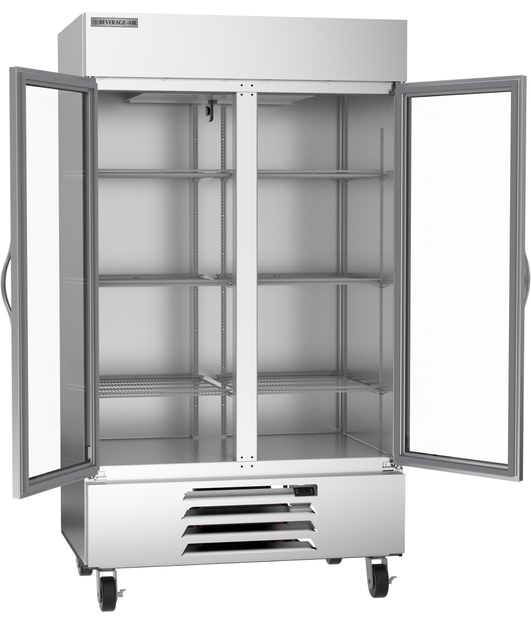 Beverage-Air HBF44HC-1-G 47" Horizon Series Two Section Glass Door Reach-In Freezer