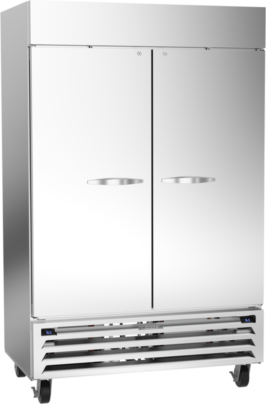 Beverage-Air HBRF49HC-1-A 52" Horizon Series Two Section Solid Door Dual Teamperature Reach-In Refrigerator / Freezer