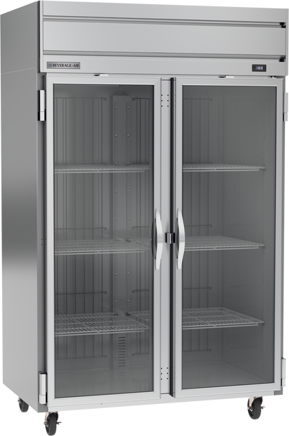 Beverage-Air HF2HC-1G 52" Horizon Series Two Section Glass Door Reach-In Freezer