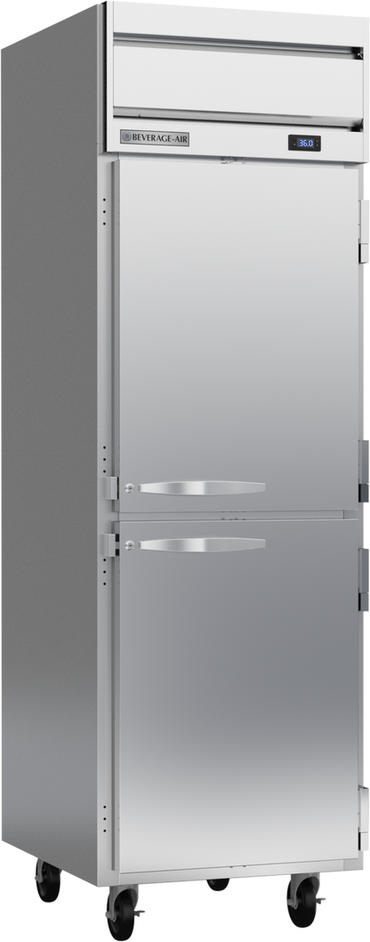 Beverage-Air HRPS1HC-1HS 26" Horizon Series One Section Solid Half Door Reach-In Refrigerator