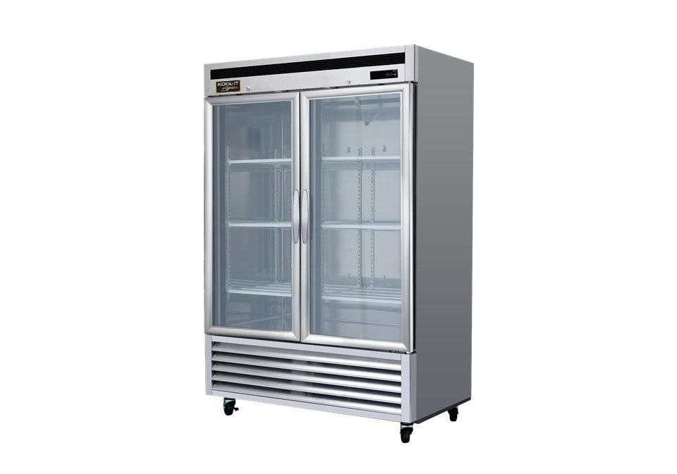Kool-It Signature KBSR-2G 54" Two Section Glass Door Reach-In Refrigerator