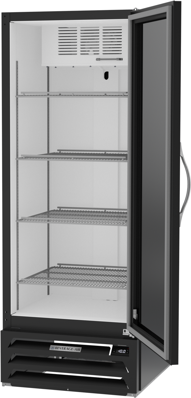 Beverage-Air MMF12HC-1-B 24" MarketMax Series One Section Glass Door Merchandiser Freezer