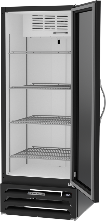 Beverage-Air MMF12HC-1-B 24" MarketMax Series One Section Glass Door Merchandiser Freezer