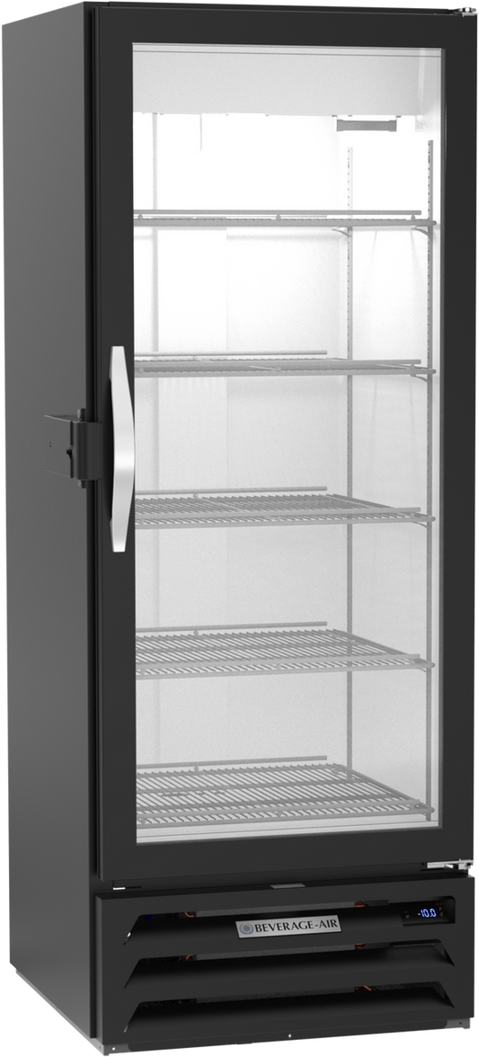 Beverage-Air MMF12HC-1-B-IQ 25" MarketMax IQ Series One Section Glass Door Merchandiser Freezer