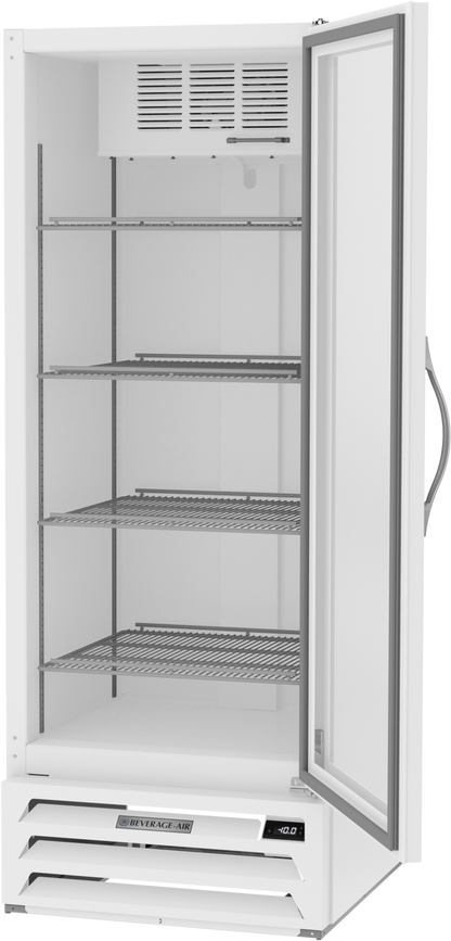 Beverage-Air MMF12HC-1-W 24" MarketMax Series One Section Glass Door Merchandiser Freezer in White