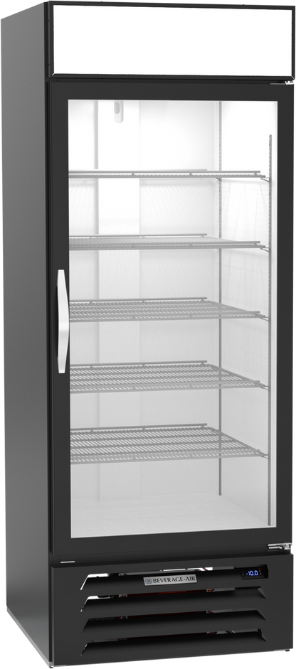 Beverage-Air MMF27HC-1-B 30" MarketMax Series One Section Glass Door Merchandiser Freezer