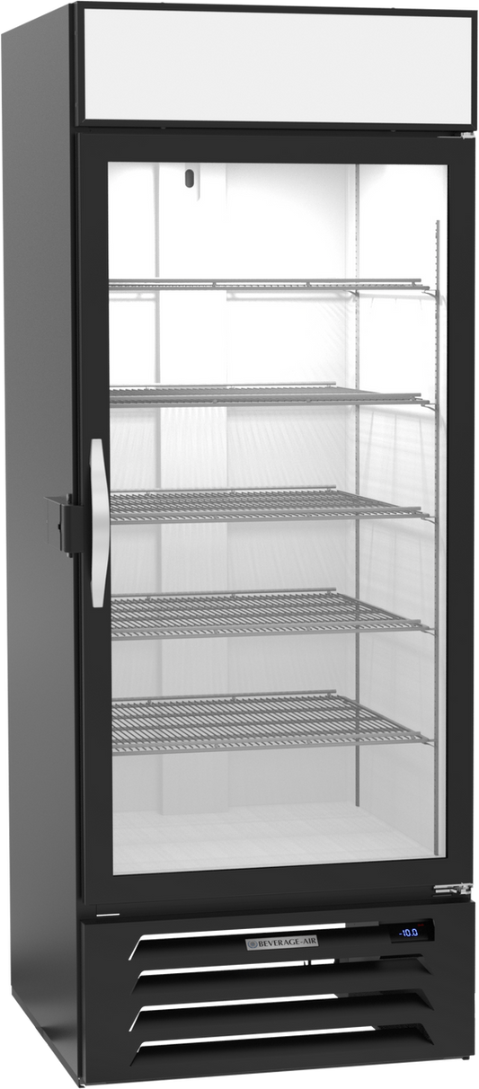 Beverage-Air MMF27HC-1-B-IQ 30" MarketMax IQ Series One Section Glass Door Merchandiser Freezer