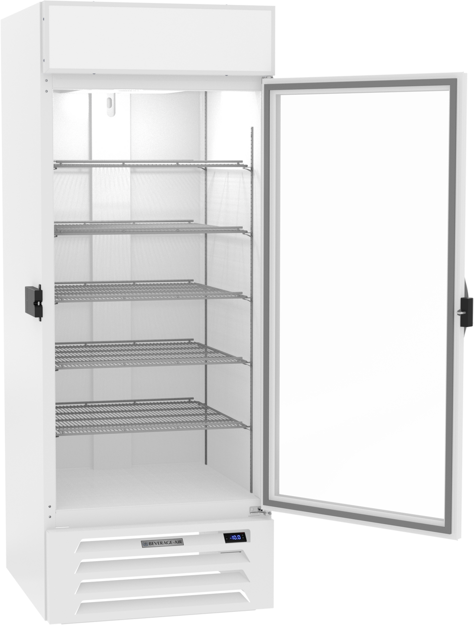 Beverage-Air MMF27HC-1-W-IQ 30" MarketMax IQ Series One Section Glass Door Merchandiser Freezer in White