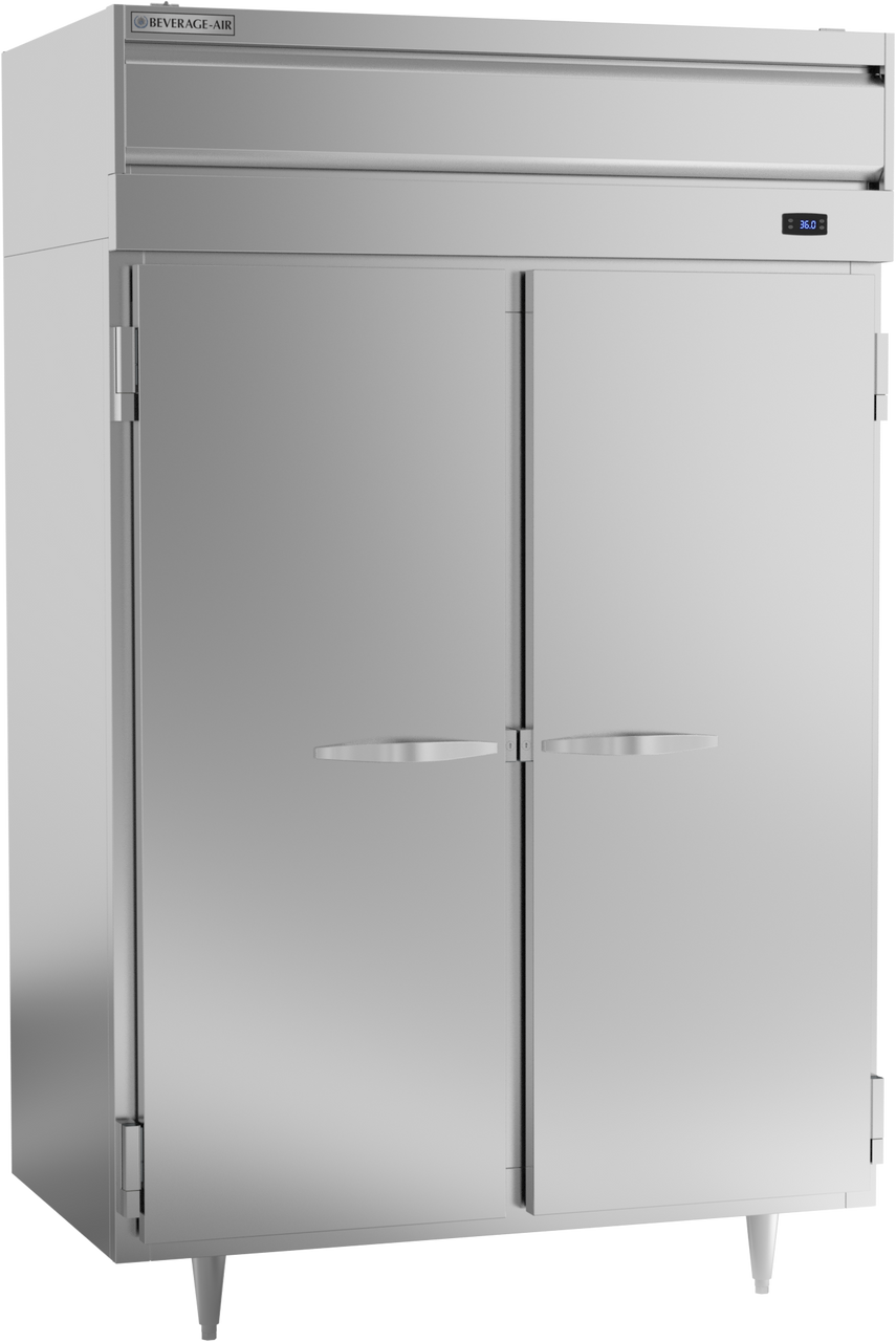 Beverage-Air PR2HC-1AS 52" P Series Two Section Solid Door Reach-In Refrigerator