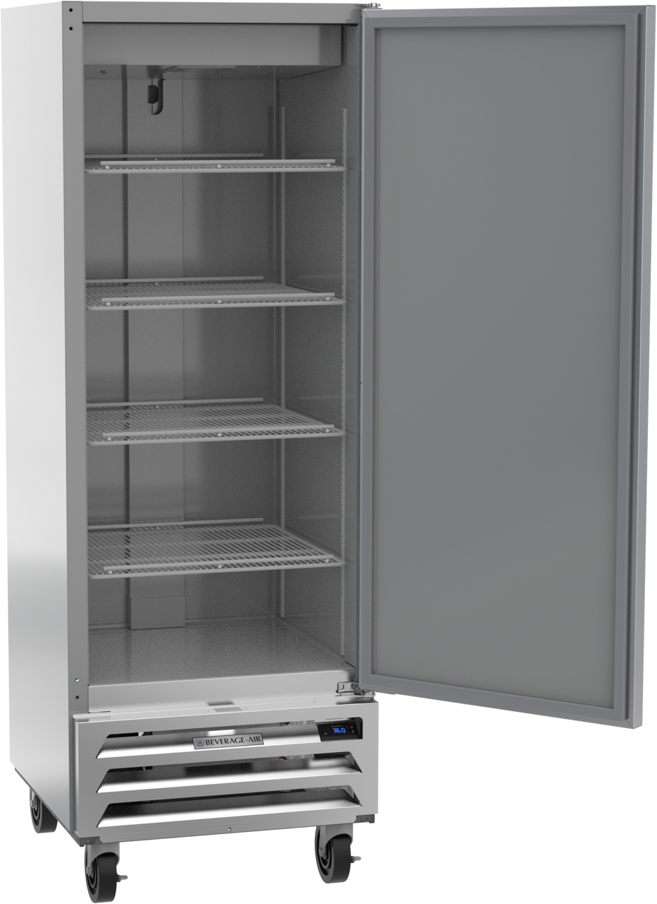Beverage-Air RB12HC-1S 24" Vista Series One Section Solid Door Reach-In Refrigerator