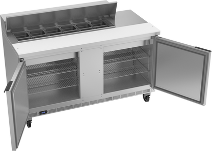 Beverage-Air SPE60HC-12 60" Two Door Refrigerated Sandwich / Salad Prep Table