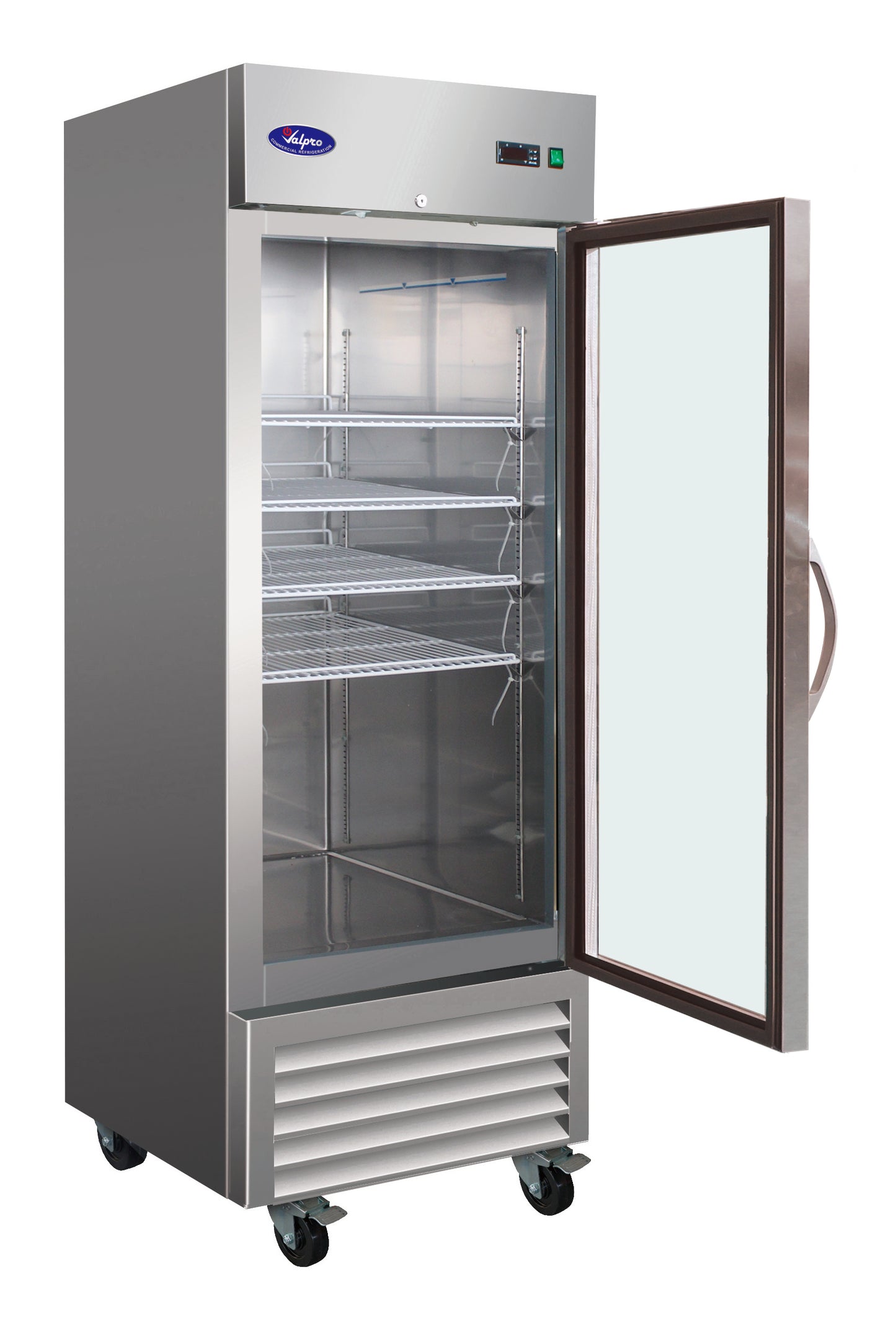 Valpro VP1FG-HC 27" One Section Glass Door Reach-In Freezer