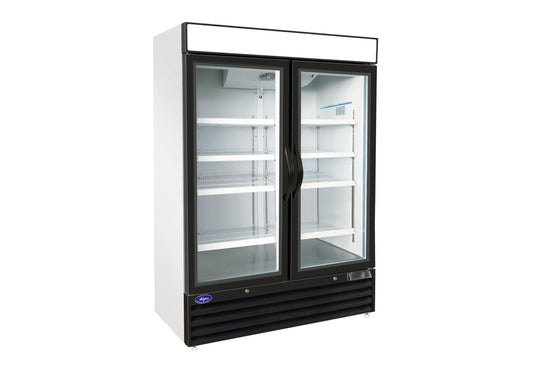Valpro VP2F-48DVHC 54" Two Section Glass Door Merchandiser Freezer