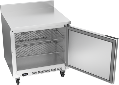 Beverage-Air WTF32AHC-FIP 32" One Section Worktop Undercounter Freezer with Foamed-In Backsplash