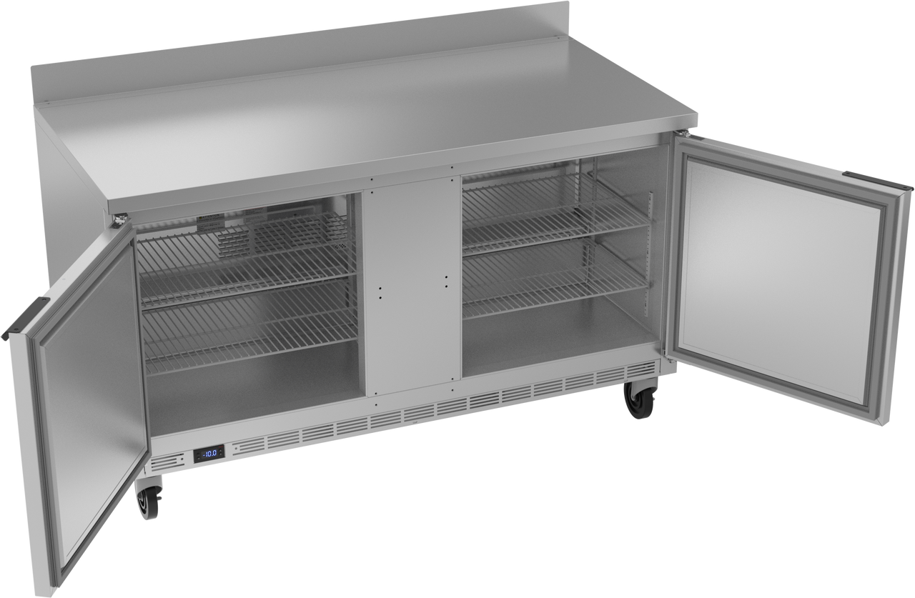 Beverage-Air WTF60AHC 60" Two Section Worktop Undercounter Freezer