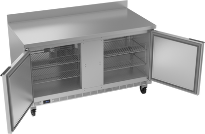 Beverage-Air WTF60AHC 60" Two Section Worktop Undercounter Freezer