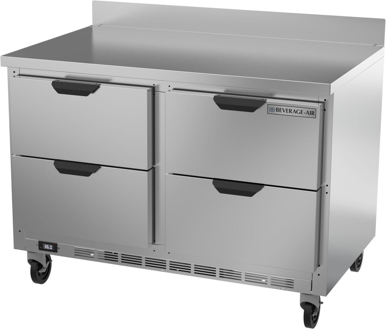 Beverage-Air WTRD48AHC-4 48" Four Drawer Undercounter Worktop Refrigerator