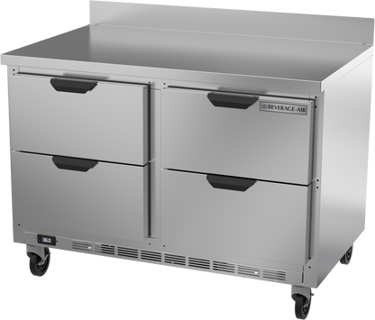 Beverage-Air WTRD48AHC-4 48" Four Drawer Undercounter Worktop Refrigerator